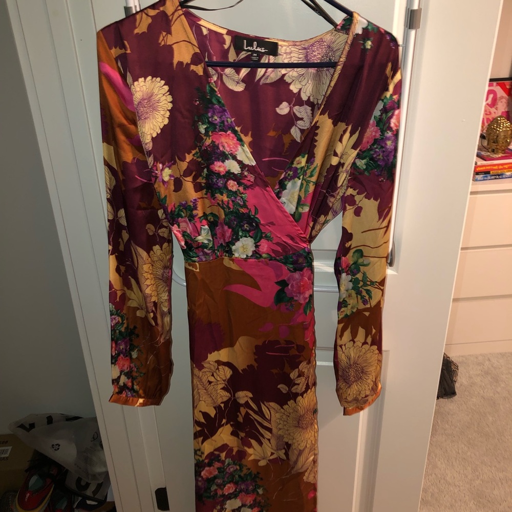 Lulu’s Floral Maxi Dress!
